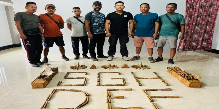 Discovery of a cache of ammunition used in anti-aircraft guns seized
