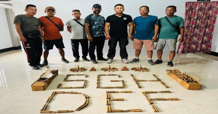 Discovery of a cache of ammunition used in anti-aircraft guns seized