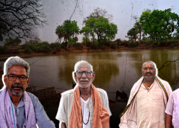 One of the ponds revived by the locals in Jakhni village located in Banda district of Uttar Pradesh: An Oasis of hope (Image: Subhi Vishwakarma, Organiser)