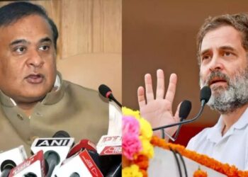 (Left)Assam CM Himanta Biswa Sarma (Right) Rahul Gandhi