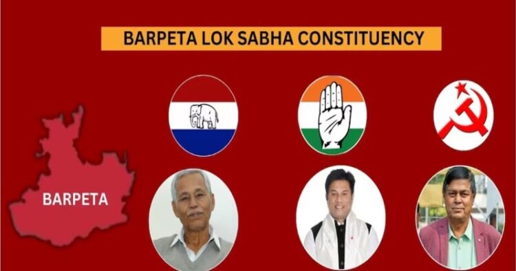 Candidates representing various political parties in Barpeta