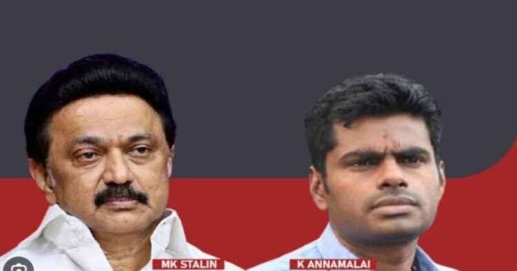 (Left)MK Stalin (Right)K Annamalai