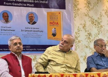 (Extreme Left) Umesh Upadhyay at the book launch event