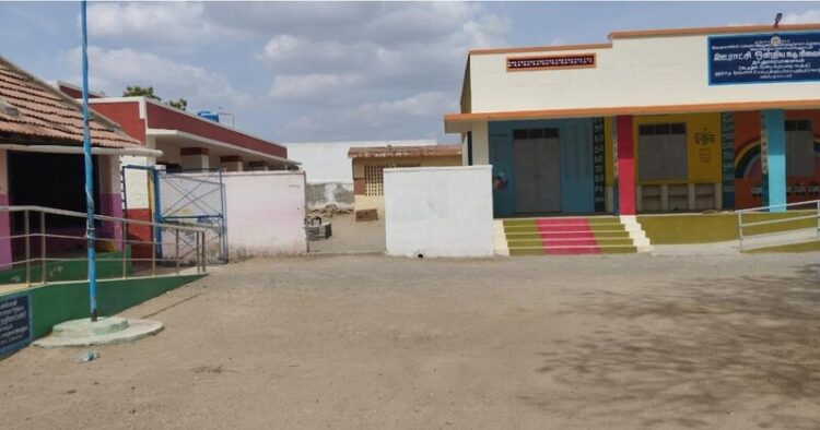 Government school where Dalit Girls were asked to clean toilets. (Image Credit: the Hindu)