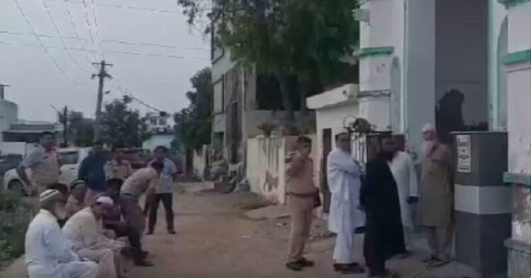 Exterior of the Ajmer Mosque where 3 masked men killed a Maulana