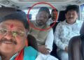 BJP's Kailash Vijayvargiya along with Akshay Kanti Bamb who quit from the Congress party