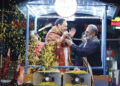 BJP National President JP Nadda at a rally in support of Rajeev Chandrashekhar