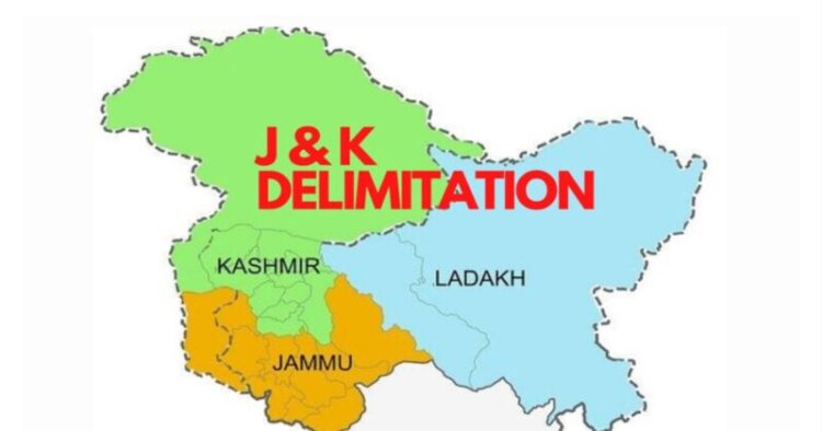 Map of Jammu and Kashmir post delimitation