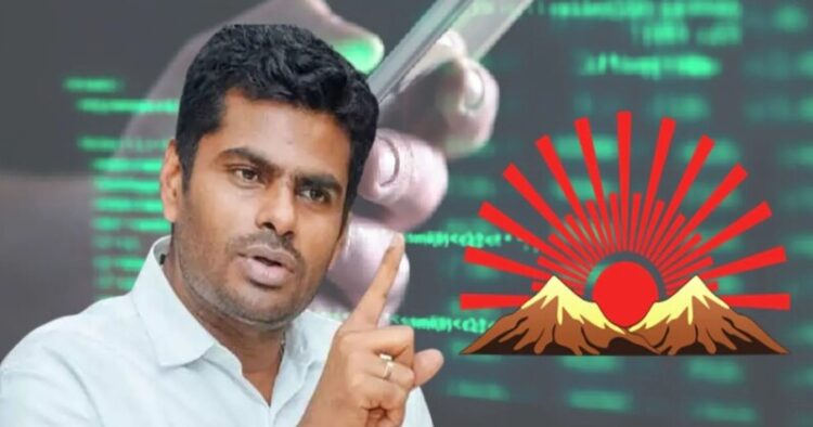 K Annamalai alleges phone tapping by DMK government (Image Credit: The Commune)