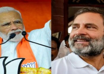 (Left) PM Narendra Modi (Right) Rahul Gandhi