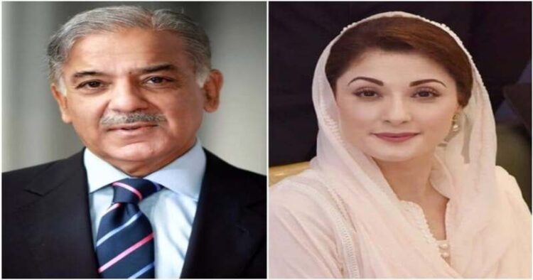 (Left) Pakistan PM Shebaaz (Right) Punjab CM Maryam Nawaz