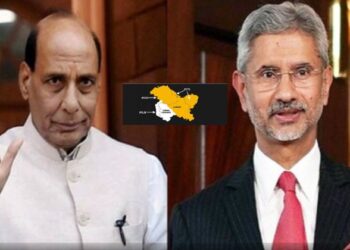 (Left) Defence Minister Rajnath Singh (Right) Foreign Minister S Jaishanker