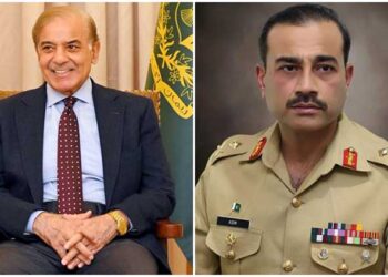 Left: Pakistan PM Shahbaz Sharif, Right: General Asim Munir (Pakistan Army Chief)