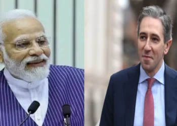 Prime Minister Narendra Modi (Left), Ireland PM Simon Harris (Right)