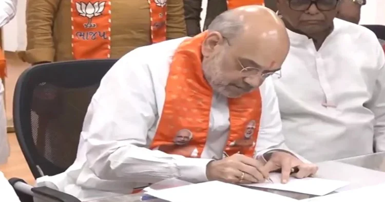Union Home Minister Amit Shah, files nomination from Gujarat's Gandhinagar (Source: ANI)