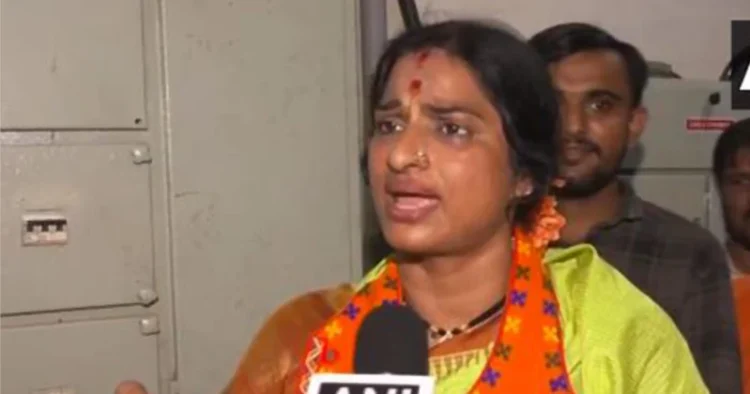 BJP candidate from the Hyderabad Lok Sabha constituency, Kompella Madhavi Latha