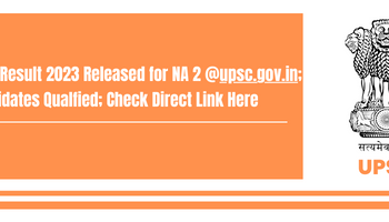 UPSC NDA 2 Result Announced