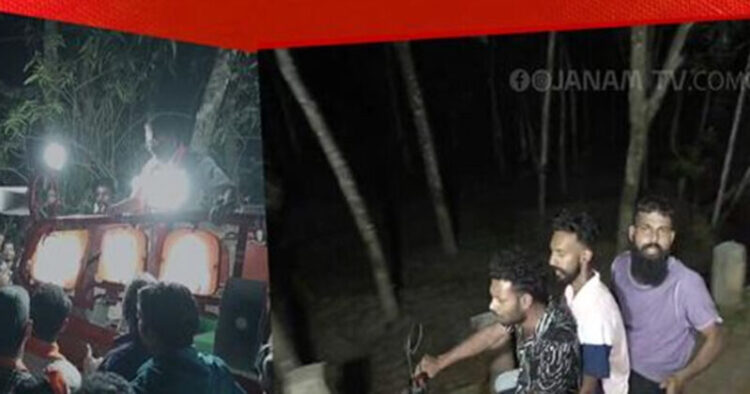 BJP leader V. Muraleedharan's convoy attacked (Picture credit:Janamtv .com)