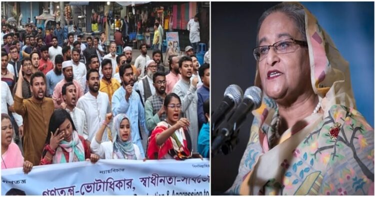 Bangladesh PM Sheikh Hasina (Right)