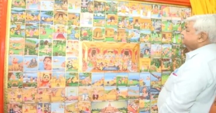 VHP President unveils 108 depictions from Ramcharitmanas in single paining
