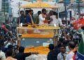 Tamil Nadu BJP President K Annamalai's roadshow in Kanjikode 