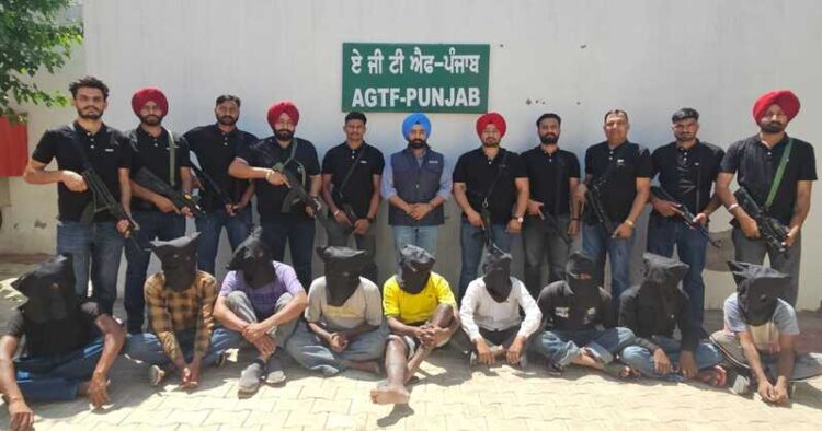 Punjab police arrested 11 members of an organised criminal gang