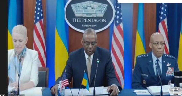 US Defence Secretary Lloyd Austin and United States Chairman of the Joint Chiefs of Staff, Charles Q Brown