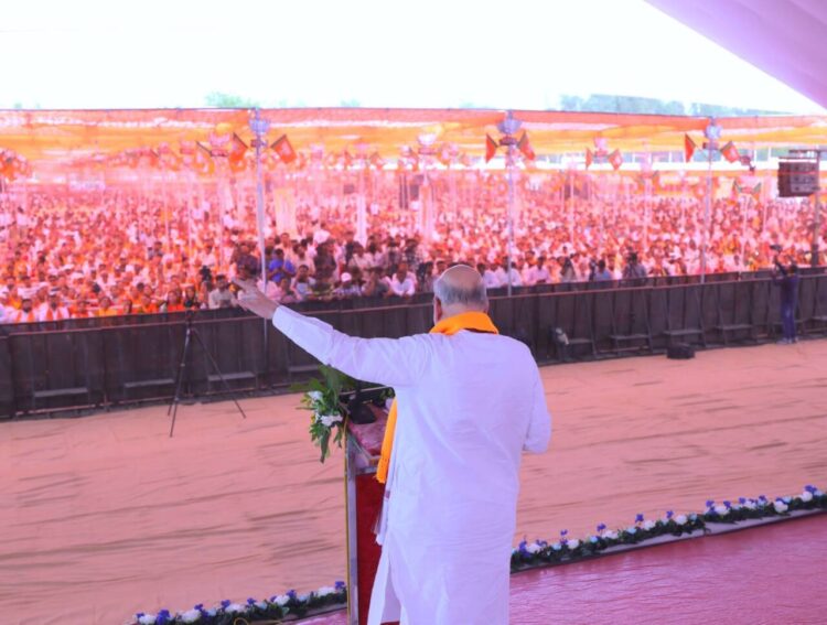 Union Home Minister Amit Shah addressing a public gathering, Image Source:X