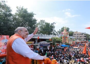 BJP leader Amit Shah addressed a rally at Secundrabad