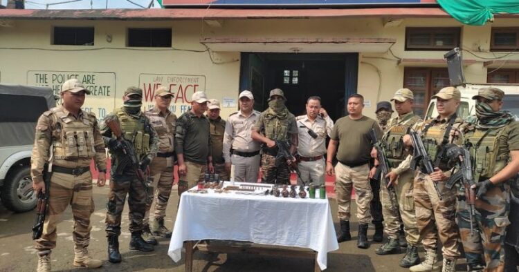 Security forces recover huge cache of arms