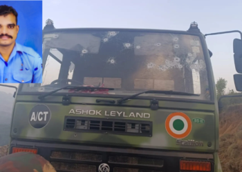 Top Left: Corporal Vikky Pahade, Right: IAF Truck