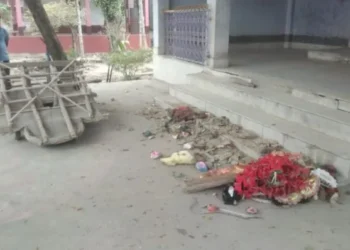 Visuals from the temple (Image Source: X handle of BJP Bengal)