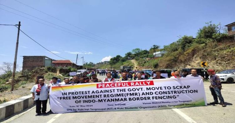 Chin-Kuki organisations protesting against centre's decision to fence India-Myanmar border