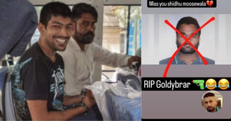 (Left) Dalla Lakhbir (File Image (Right) Goldy Brar