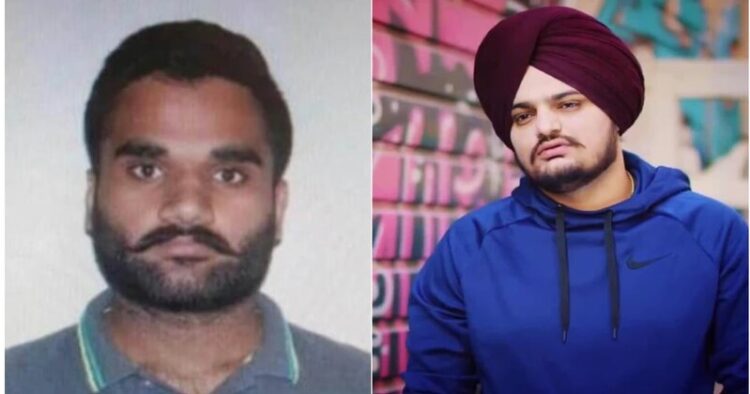 (Left) Goldy Brar  (Right) Late Sidhu Moosewala  | File