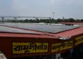 Solar Panels Installed on the top of railway station