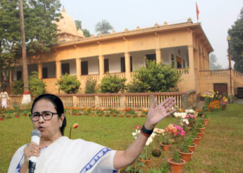 Ramkrishna Mission Ashram attacked days after Mamata said they work for the BJP (Image Source: OpIndia)