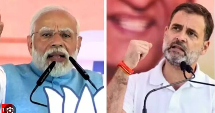 (Left) PM Narendra Modi (Right) Rahul Gandhi