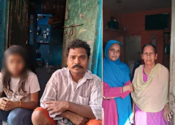 Sunil Manji and his daughter (left) Seema Khan and Jameela Begum (Right) (Photo: Subhi Vishwakarma)