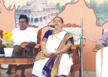 Preeti Natesan addresses RSS Varg valedictory programme