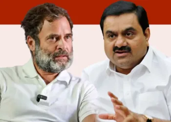 Rahul Gandhi targets Adani again, this time based on a report by Financial Times and data from  Soros-backed OCCRP (Image Source: TV9)