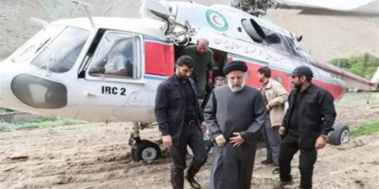 Iranian President Ebrahim Raisi's helicopter which made hard-landing