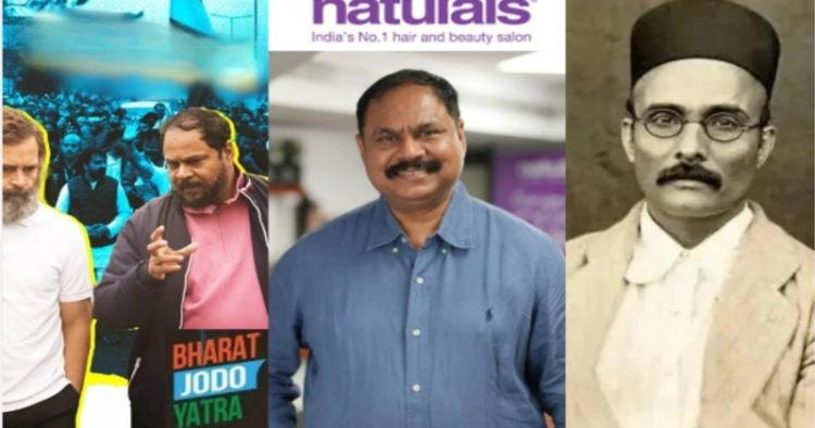 CK Kumaravel, CEO and co-founder of the renowned salon chain "Naturals makes derogatory remarks against Veer Savarkar