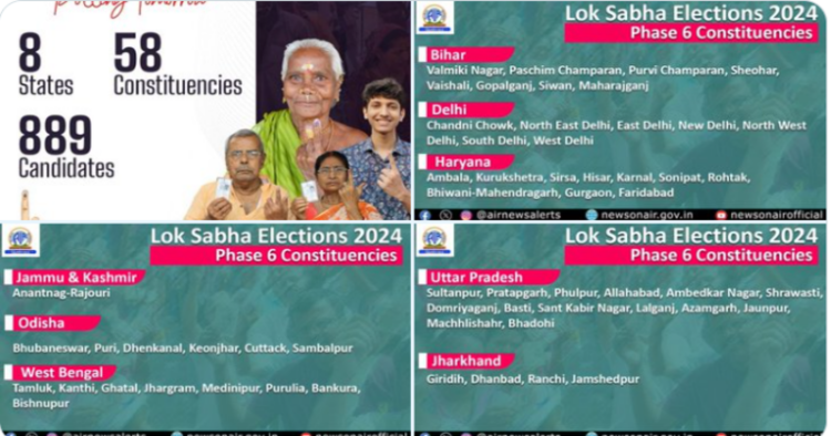 Phase 6 of Lok Sabha Polls