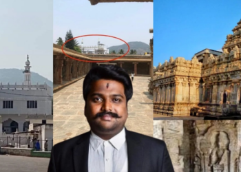 Hindu activist Girish Bharadwaj urges ASI to demolish alleged illegal masjid near Bhoganandishwara Temple