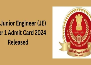 SSC Junior Engineer (JE) Paper 1 Admit Card 2024 Released