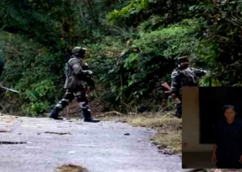 Representative Image of Security Forces, Inset- arrested Maoist