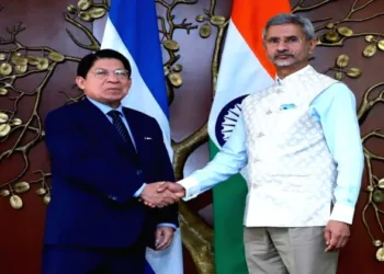 External Affairs Minister S Jaishankar, with his Nicaraguan counterpart Denis Moncada Colindres