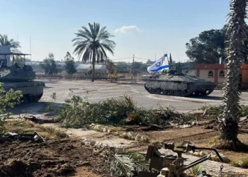 This handout picture released by the Israeli army shows the 401st Brigade's combat team tanks entering the Palestinian side of the Rafah border crossing between Gaza and Egypt in the southern Gaza Strip on May 7, 2024. (Source: France24)