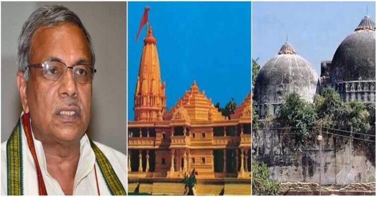 Dr Surendra Jain, the International Joint Secretary of the Vishva Hindu Parishad (Left), Ayodhya Ram Mandir, Babri Masjid (Right)